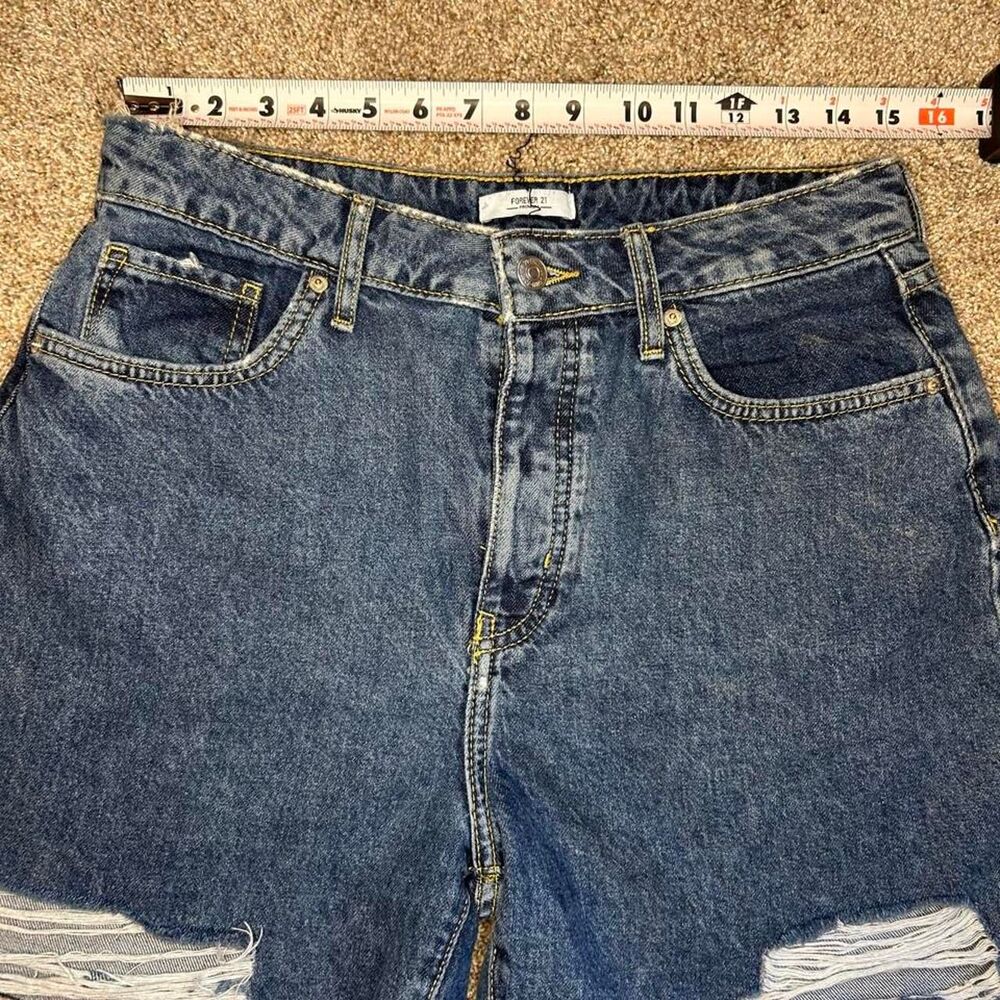 Forever-21 Women's Blue and Navy Jorts